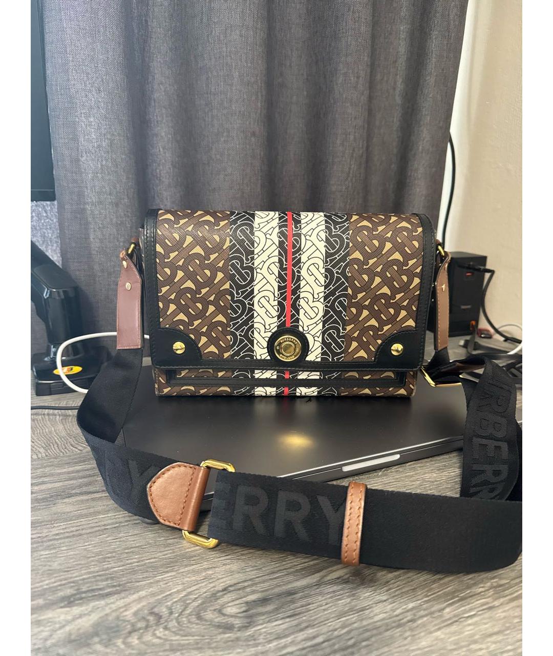 BURBERRY Мульти кожаная сумка через плечо, фото 9