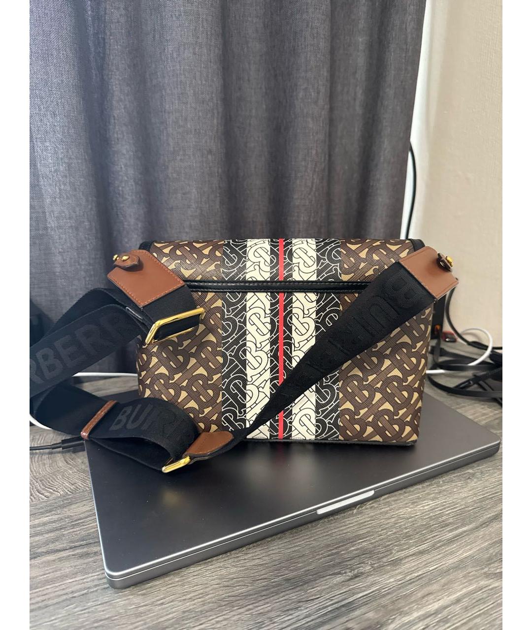 BURBERRY Мульти кожаная сумка через плечо, фото 3