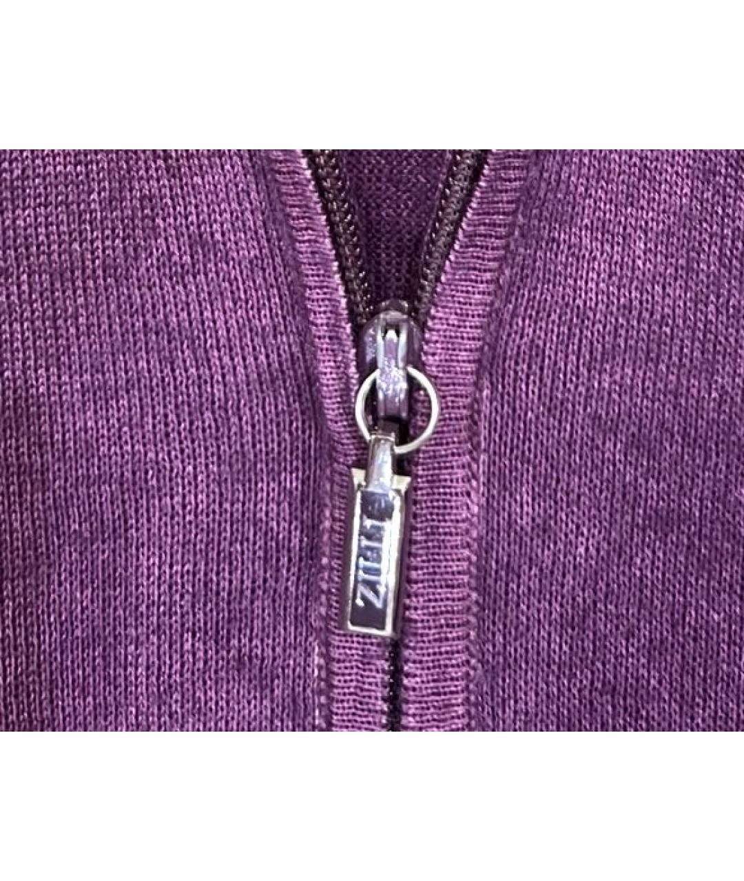 ZILLI Фиолетовый кашемировый джемпер / свитер, фото 5