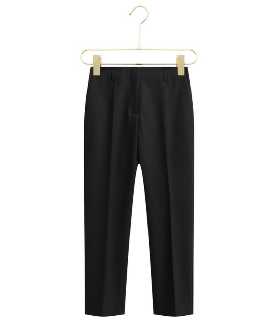DRIES VAN NOTEN Черные шерстяные брюки узкие, фото 6