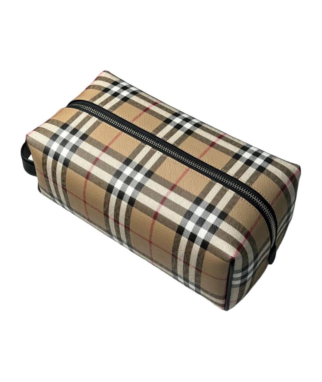 BURBERRY Коричневая кожаная дорожная/спортивная сумка, фото 2