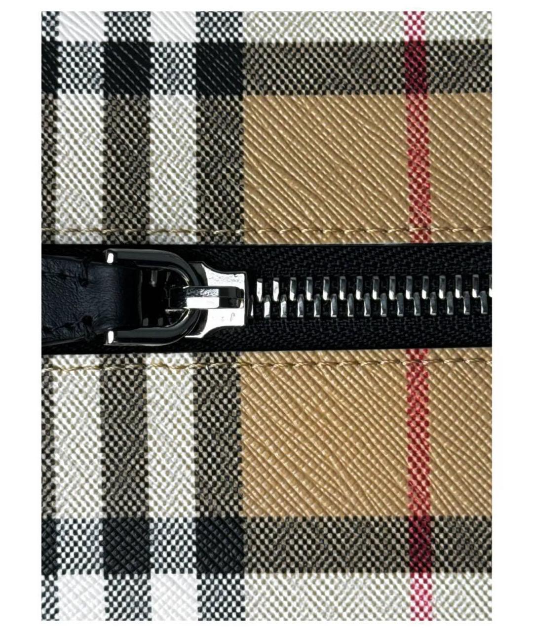 BURBERRY Коричневая кожаная дорожная/спортивная сумка, фото 4