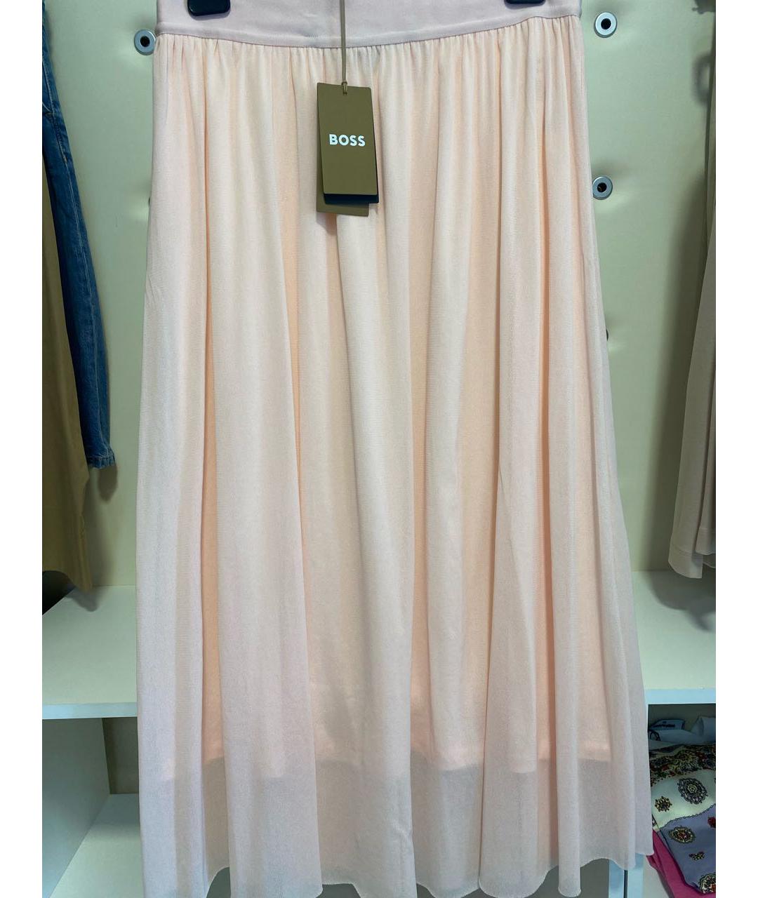 HUGO BOSS Коралловая юбка миди, фото 6