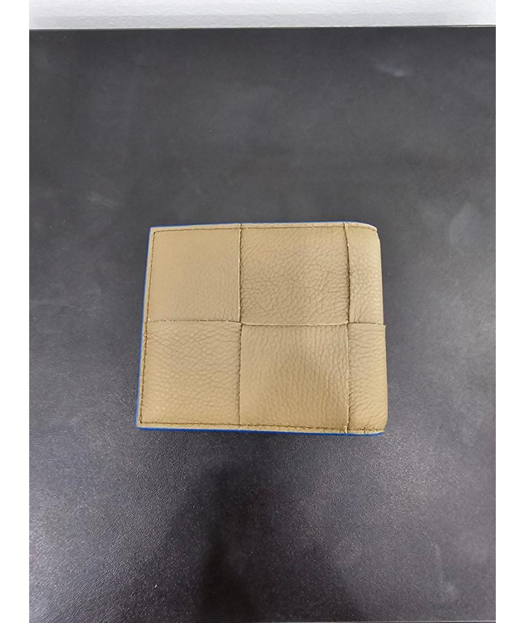 BOTTEGA VENETA Коричневый кожаный кошелек, фото 2