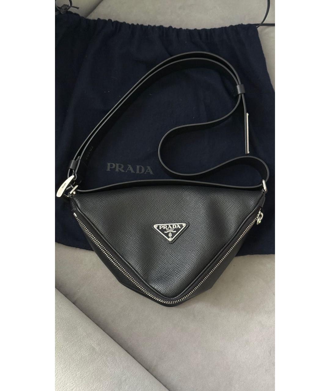 PRADA Черная сумка через плечо, фото 3