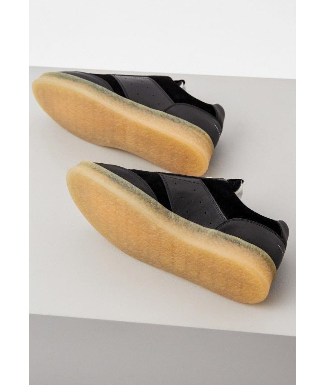 MM6 MAISON MARGIELA Черные кожаные кеды, фото 6