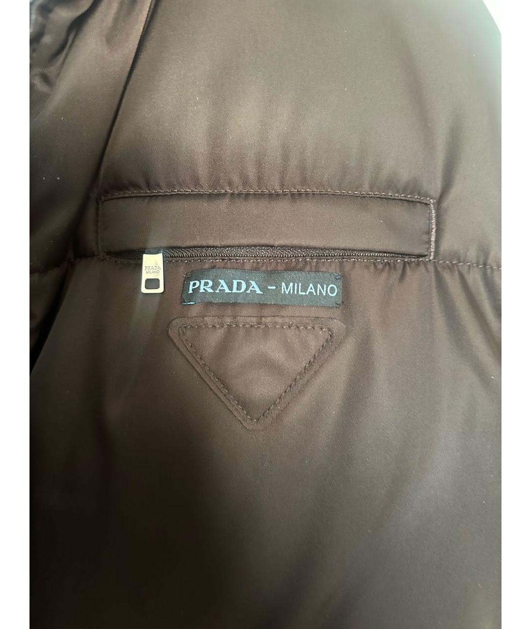 PRADA Коричневый пуховик, фото 6