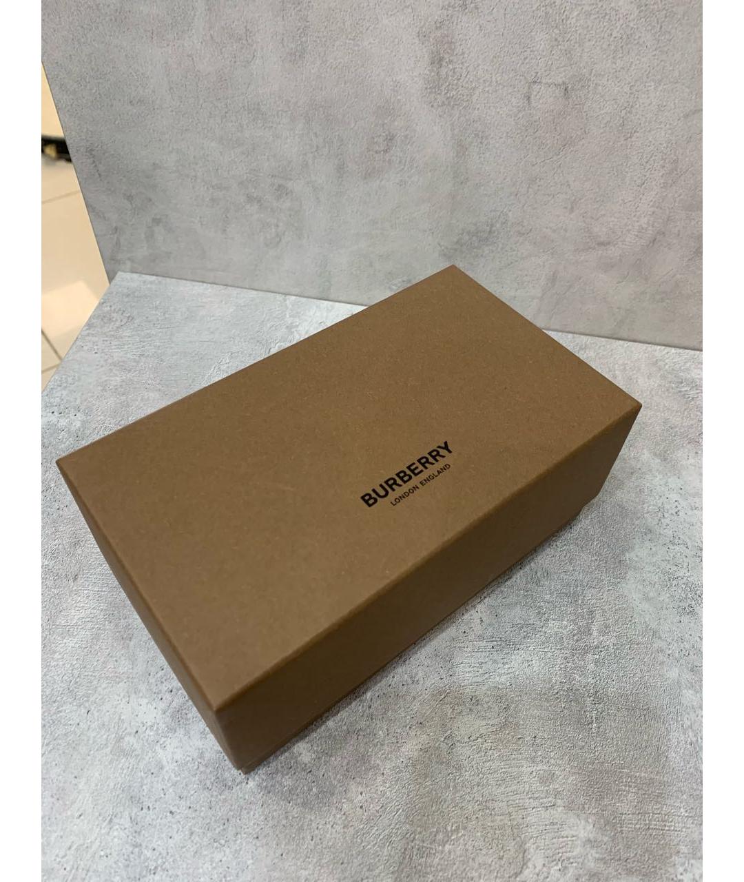 BURBERRY Черные пластиковые солнцезащитные очки, фото 4