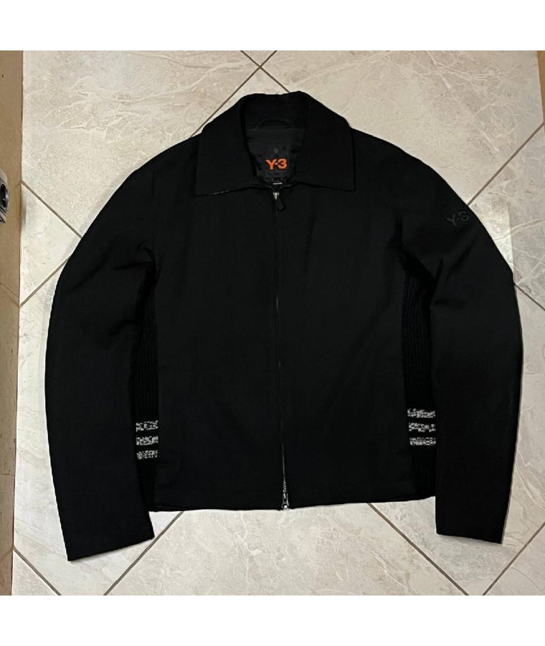 Y-3 Черная полиэстеровая куртка, фото 2