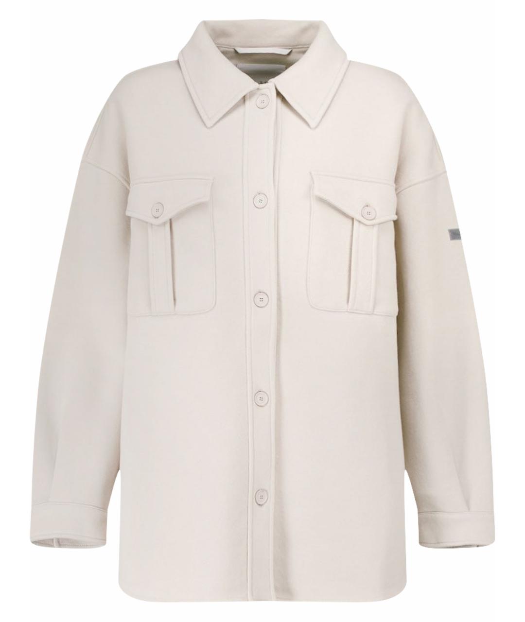 MAX MARA Серая хлопковая рубашка, фото 1