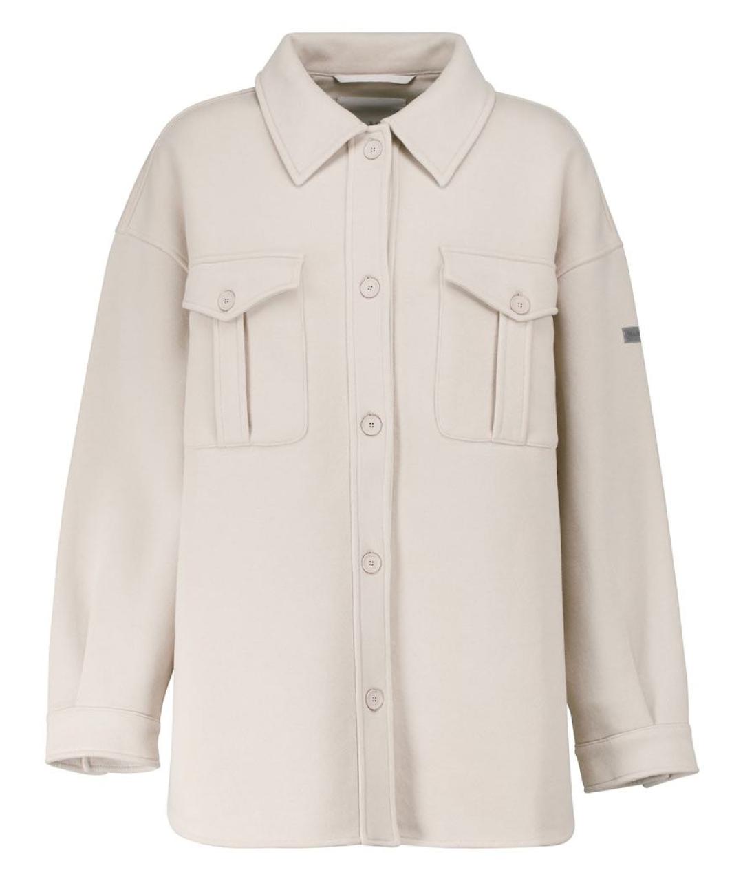 MAX MARA Серая хлопковая рубашка, фото 5