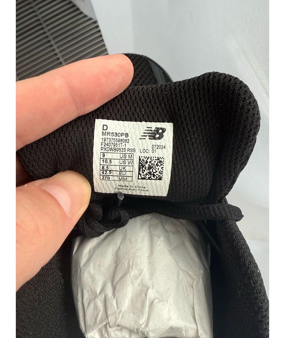 NEW BALANCE Черные низкие кроссовки / кеды, фото 5