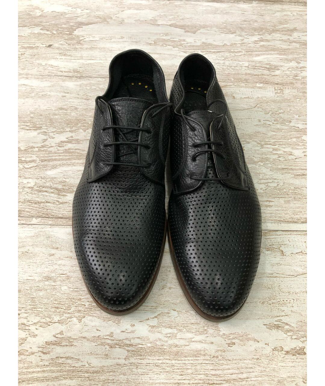 DOUCAL'S Черные кожаные туфли, фото 3