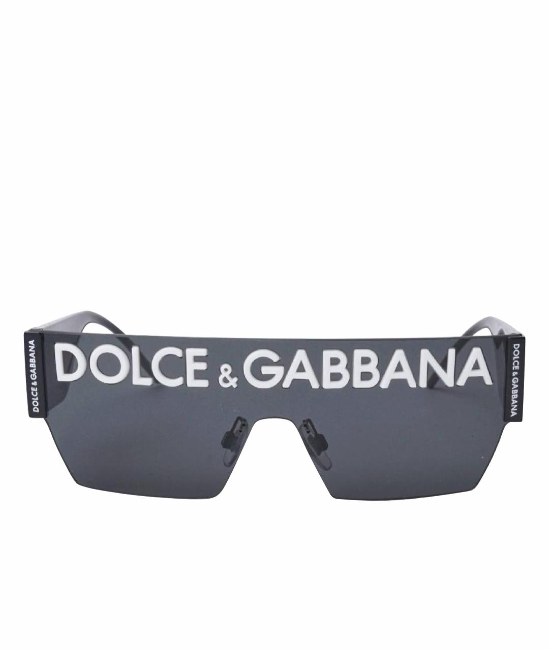 DOLCE&GABBANA Черные пластиковые солнцезащитные очки, фото 1