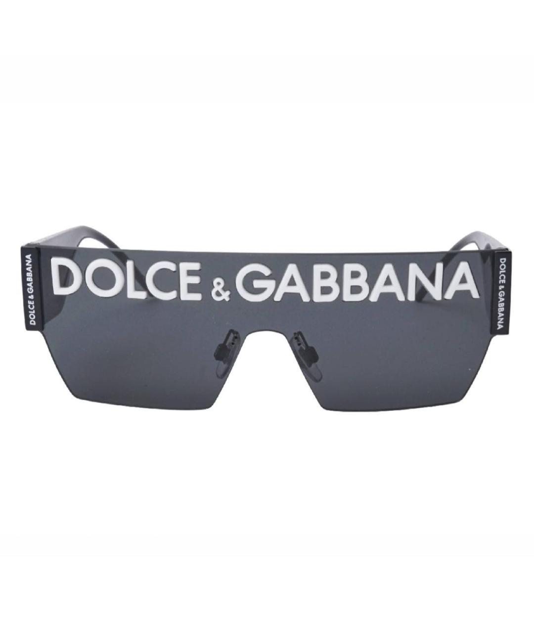 DOLCE&GABBANA Черные пластиковые солнцезащитные очки, фото 5
