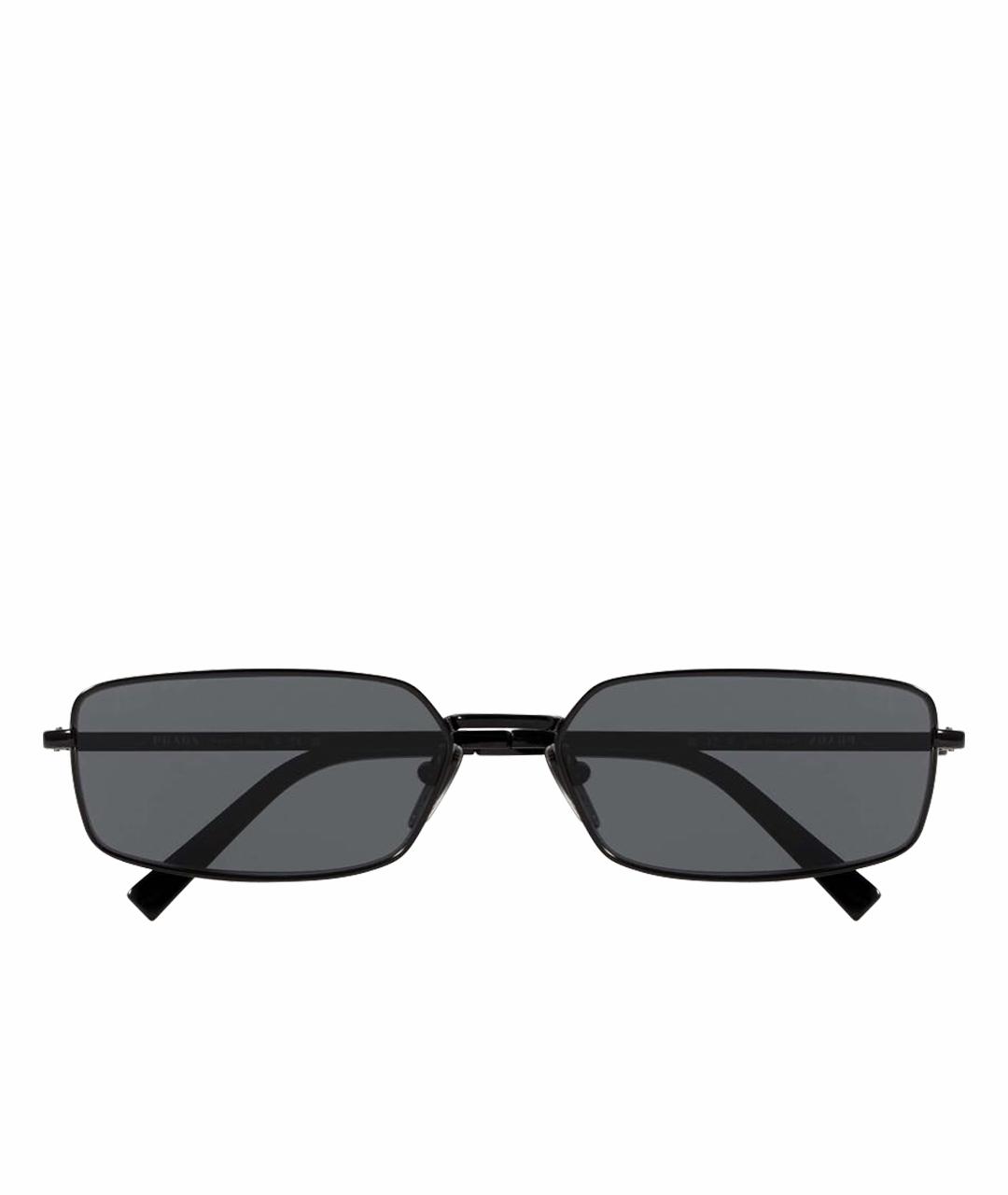 PRADA Черные пластиковые солнцезащитные очки, фото 1