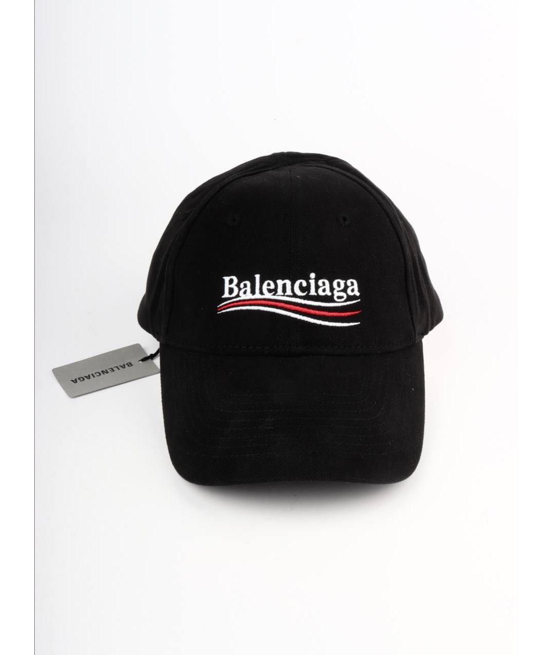 BALENCIAGA Черная хлопковая кепка, фото 7