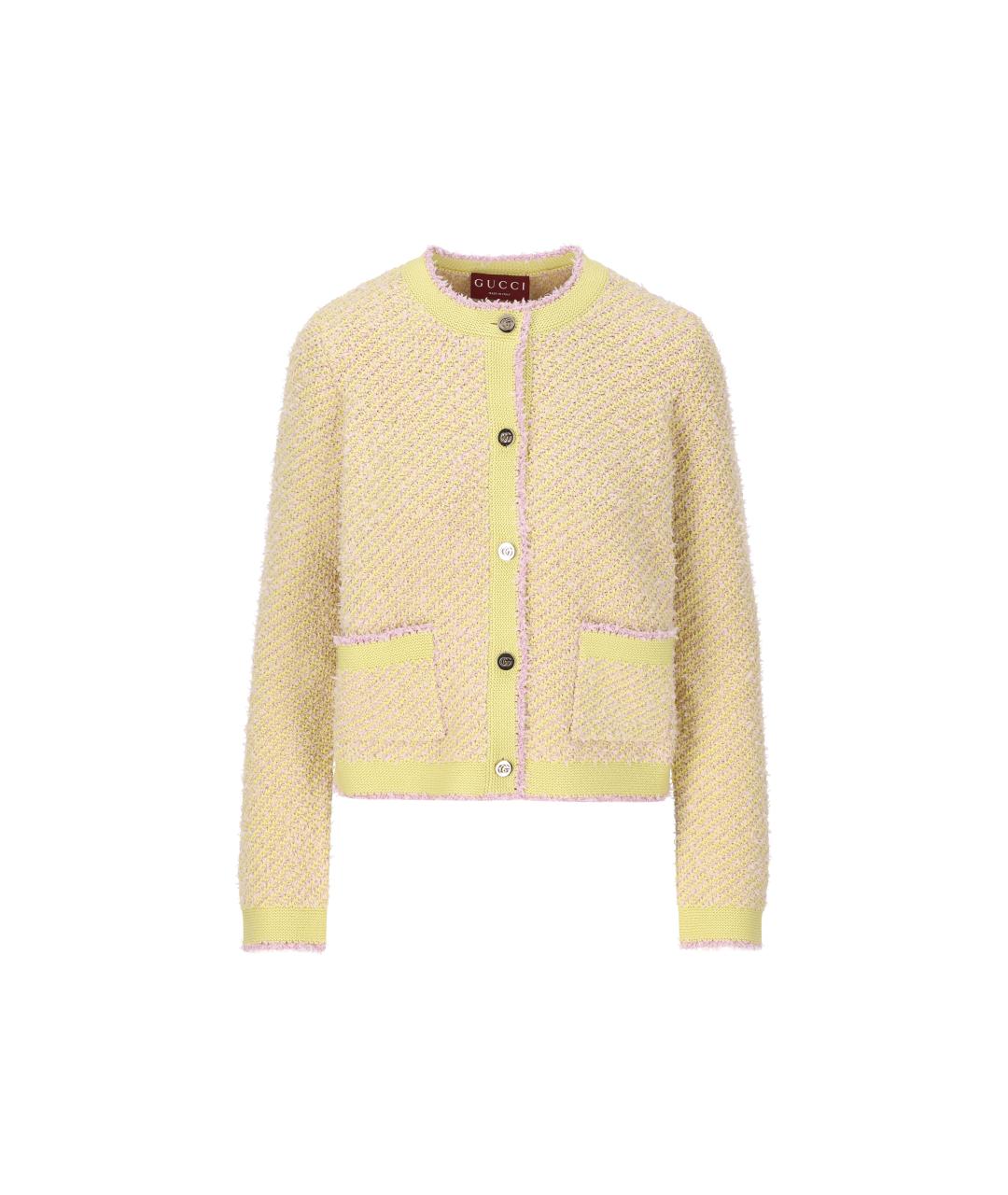 GUCCI Желтый кардиган, фото 4