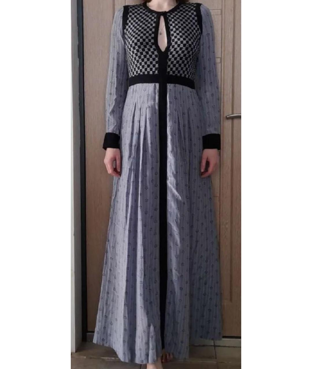 ISABEL MARANT Голубое шелковое повседневное платье, фото 6