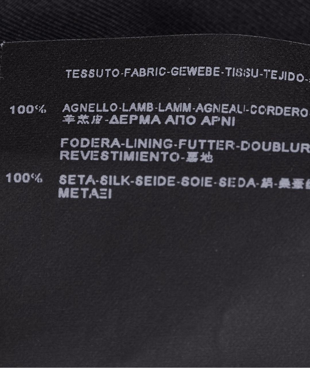 SAINT LAURENT Черная кожаная юбка мини, фото 8