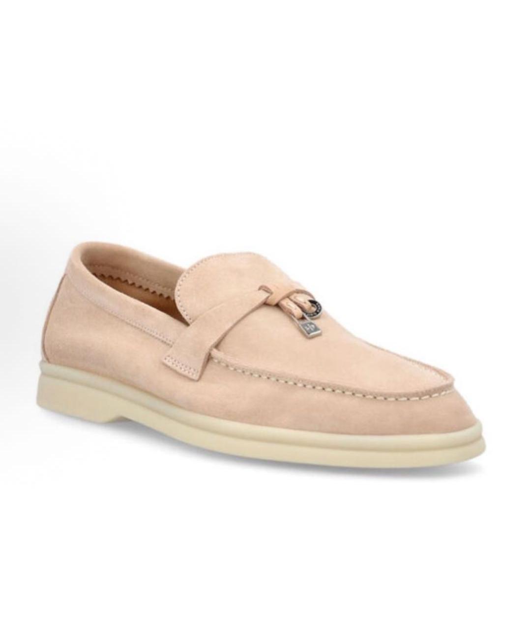 LORO PIANA Розовые лоферы, фото 2