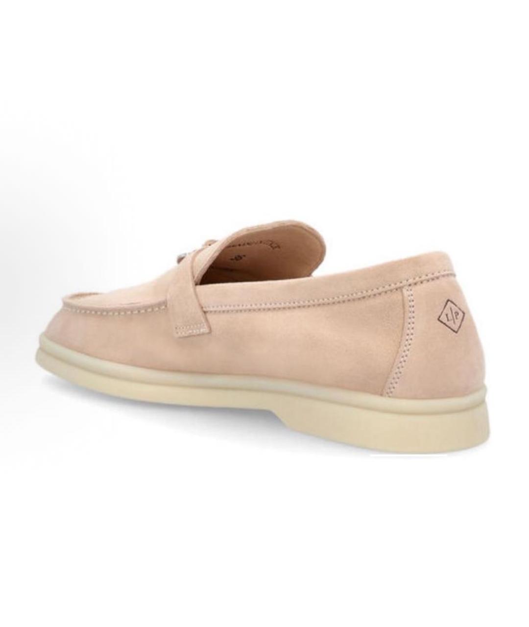 LORO PIANA Розовые лоферы, фото 3