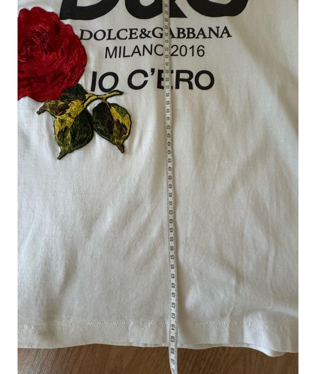 DOLCE&GABBANA Белая футболка, фото 8