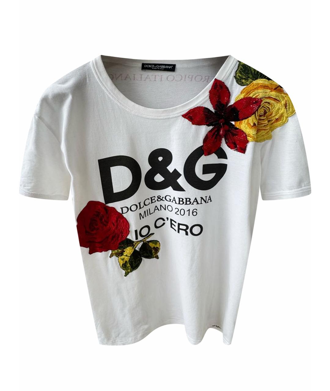 DOLCE&GABBANA Белая футболка, фото 1