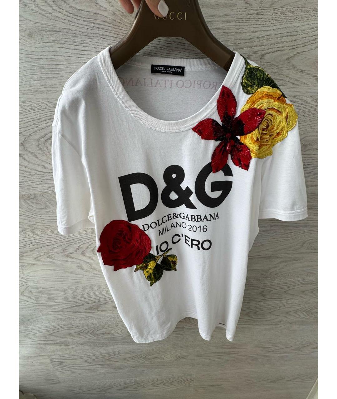 DOLCE&GABBANA Белая футболка, фото 9