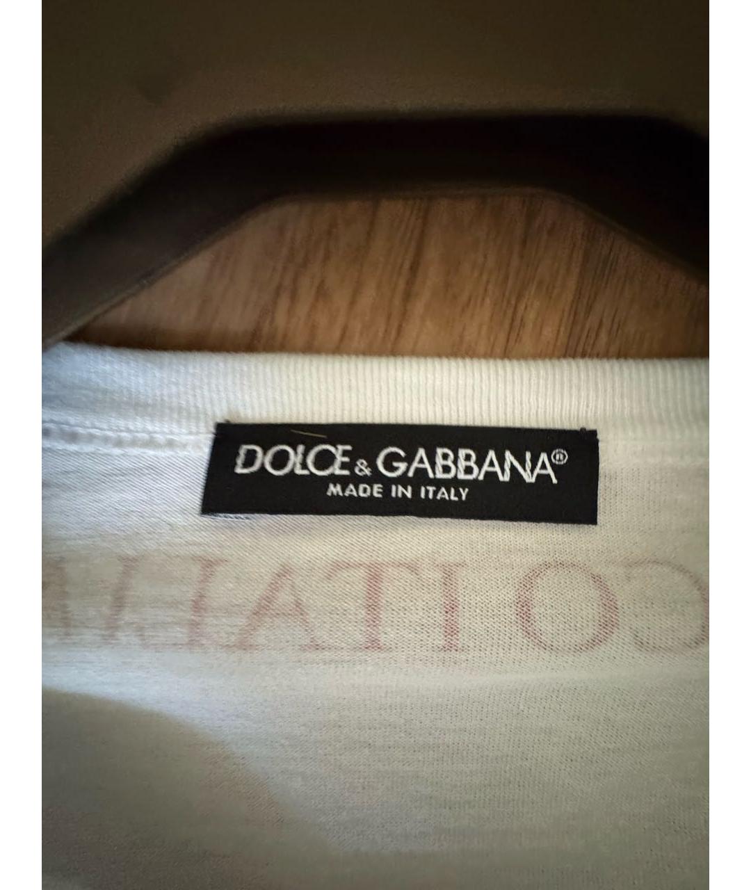 DOLCE&GABBANA Белая футболка, фото 6