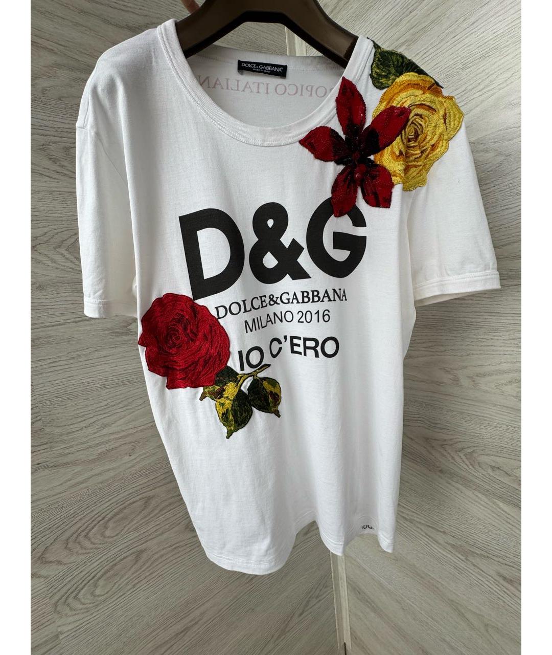DOLCE&GABBANA Белая футболка, фото 4