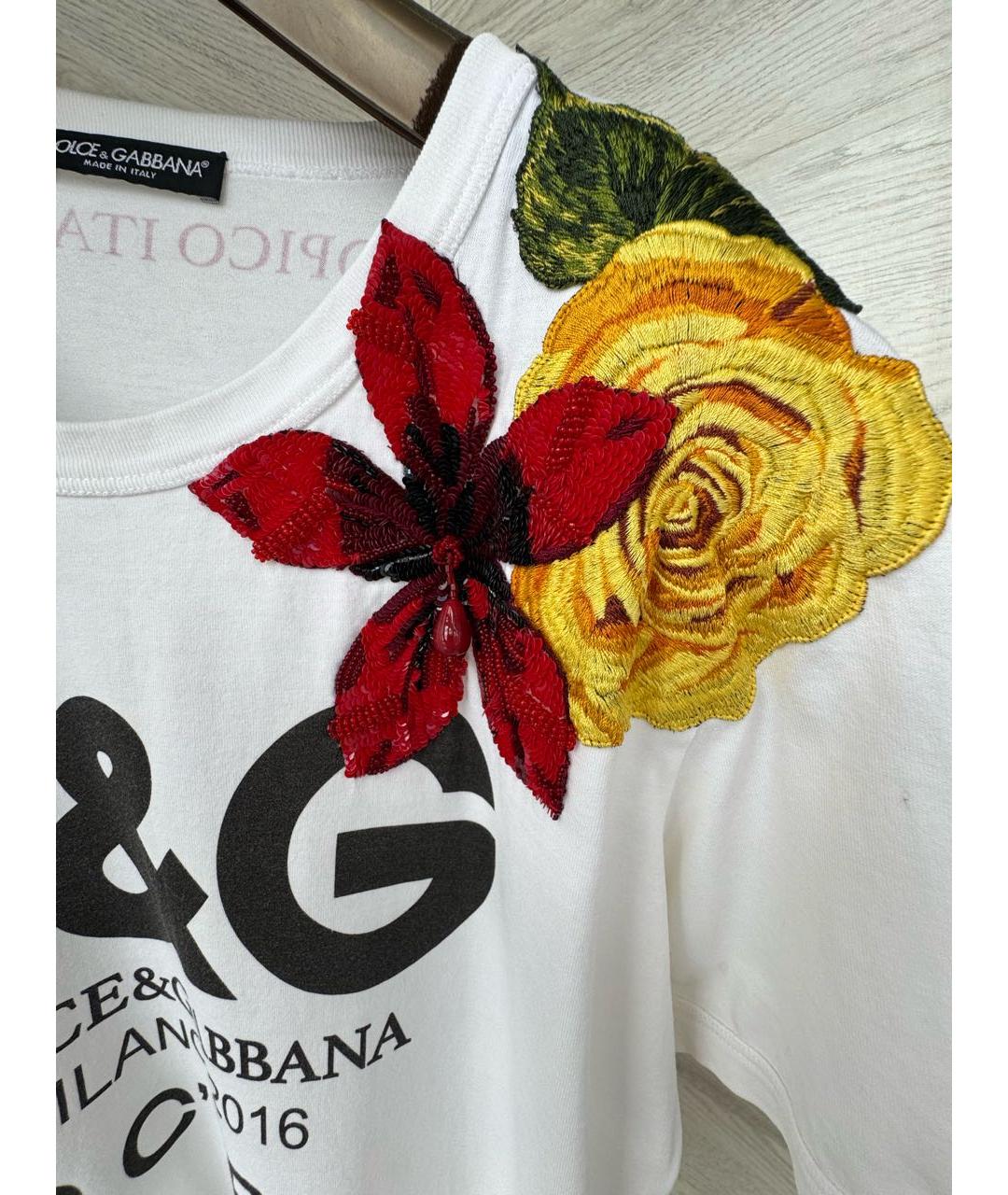DOLCE&GABBANA Белая футболка, фото 3