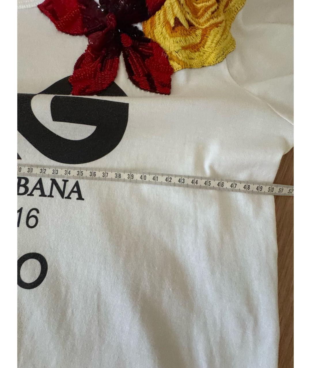 DOLCE&GABBANA Белая футболка, фото 7