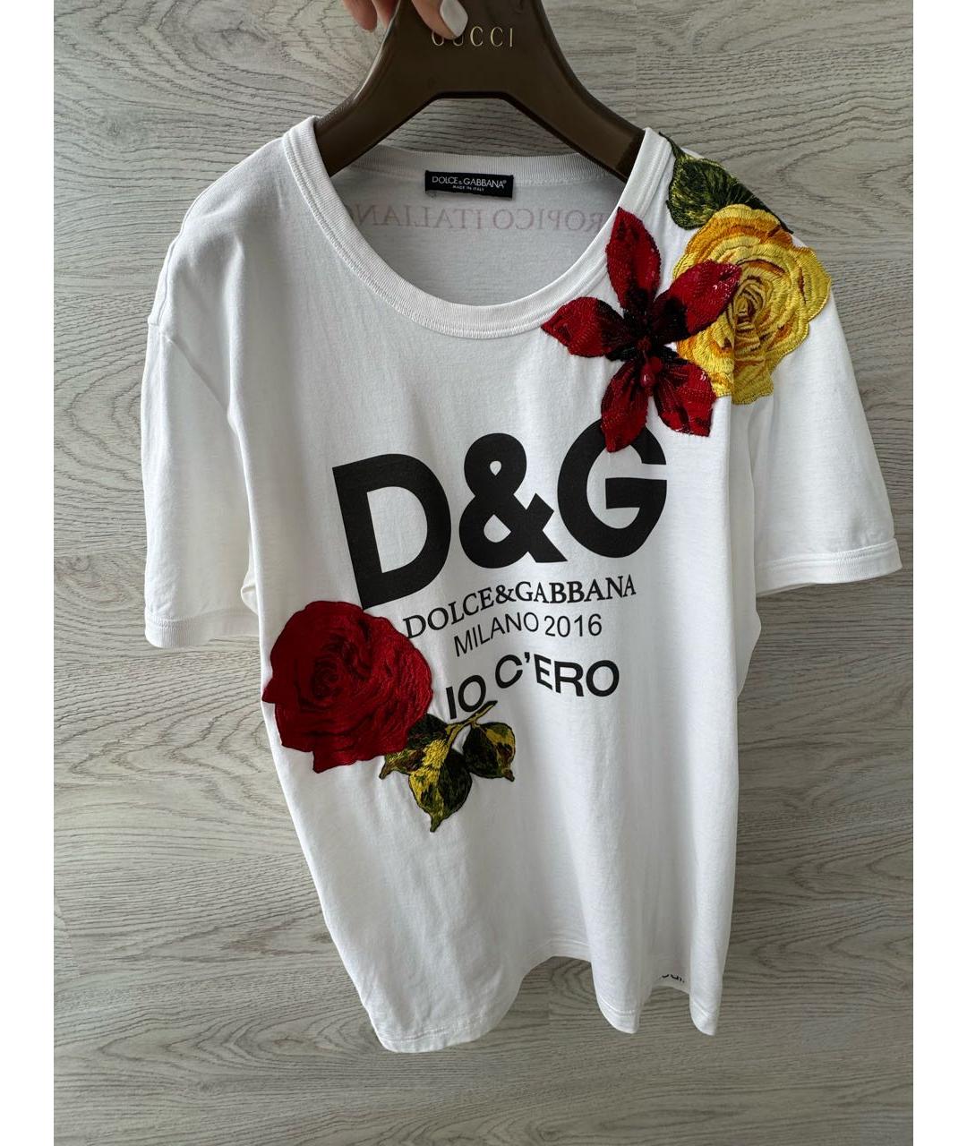 DOLCE&GABBANA Белая футболка, фото 2