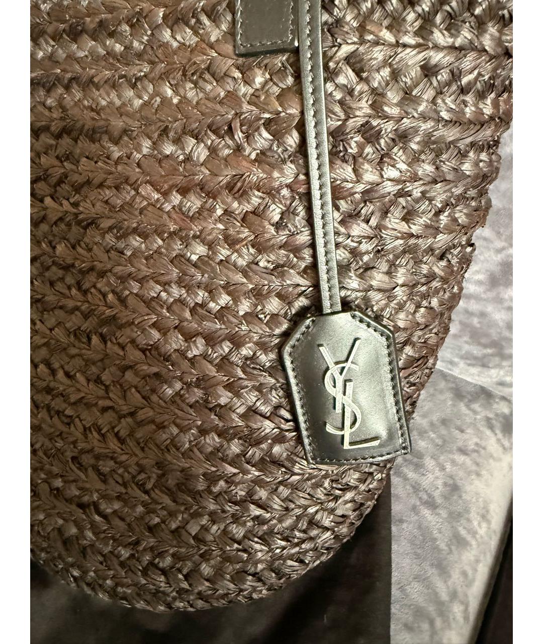 SAINT LAURENT Черная сумка тоут, фото 3
