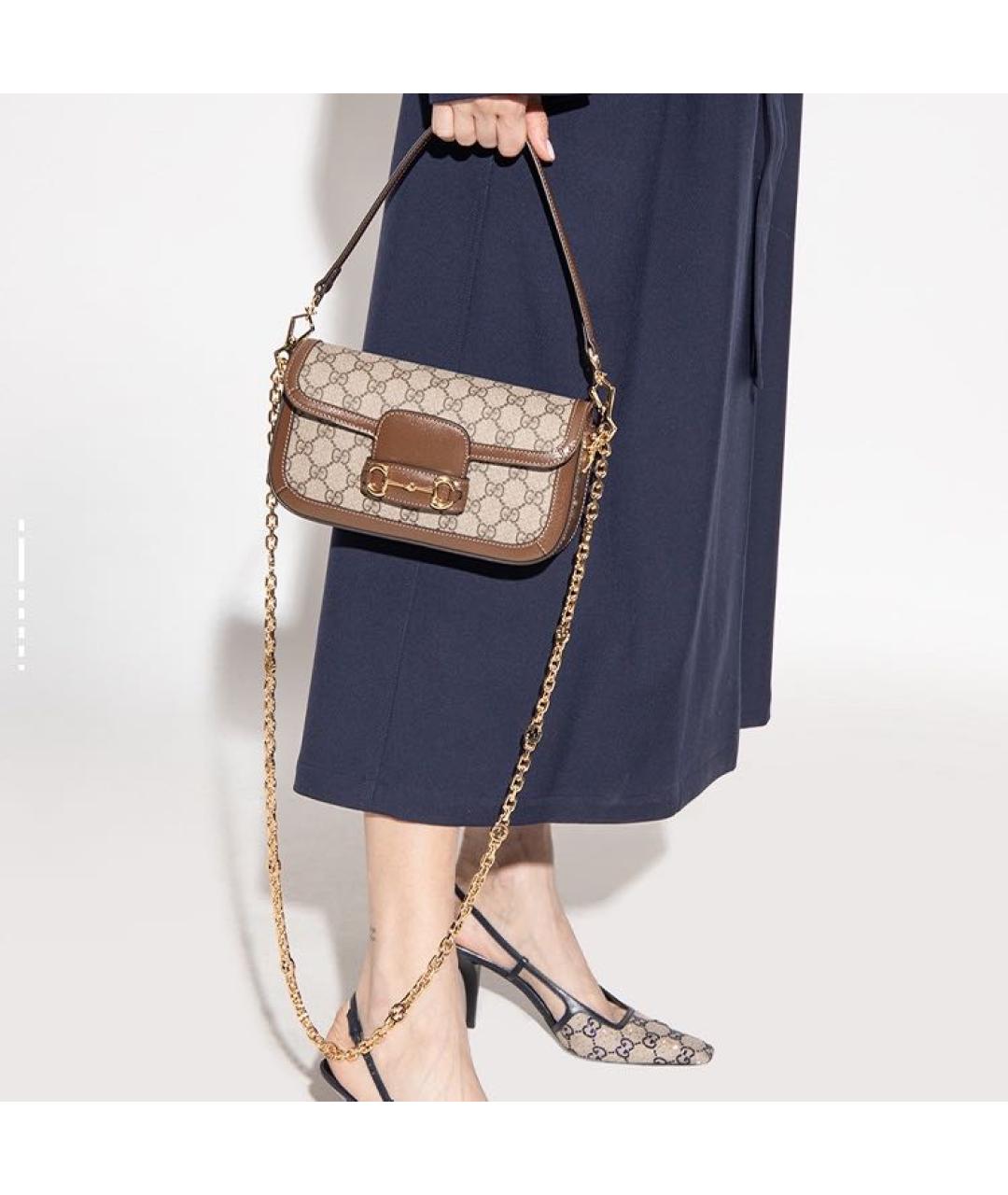 GUCCI Коричневая сумка через плечо, фото 6
