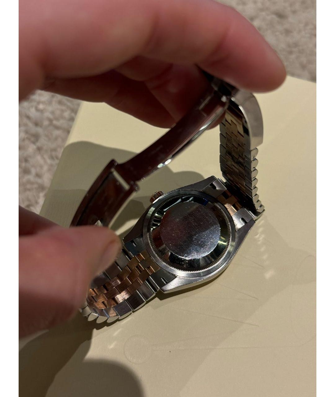 ROLEX Белые часы из розового золота, фото 3