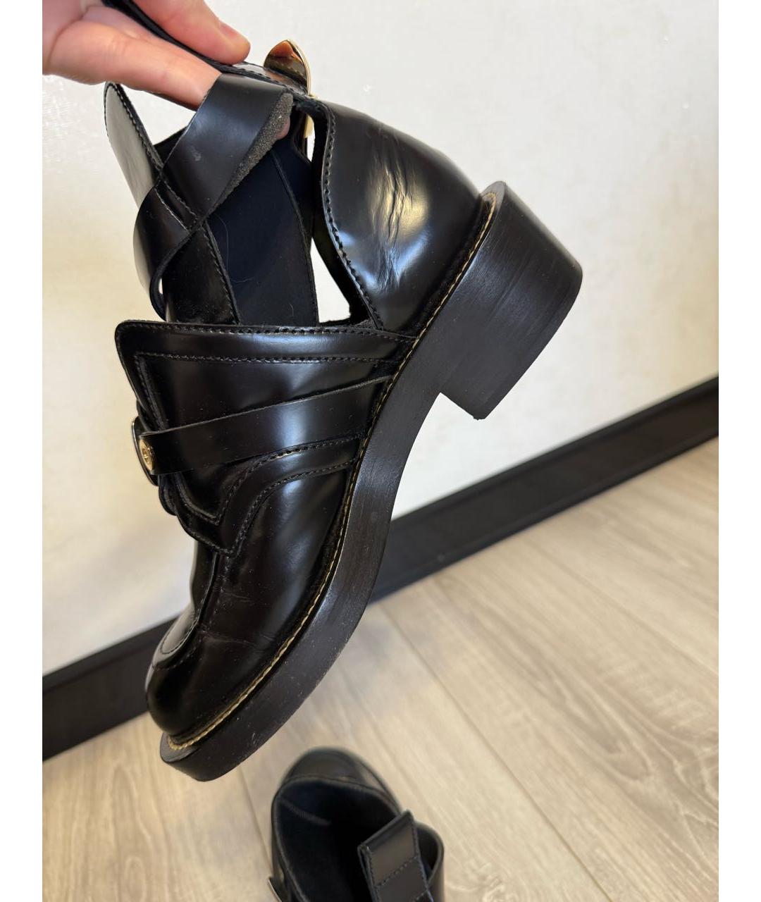 BALENCIAGA Черные ботинки из лакированной кожи, фото 6