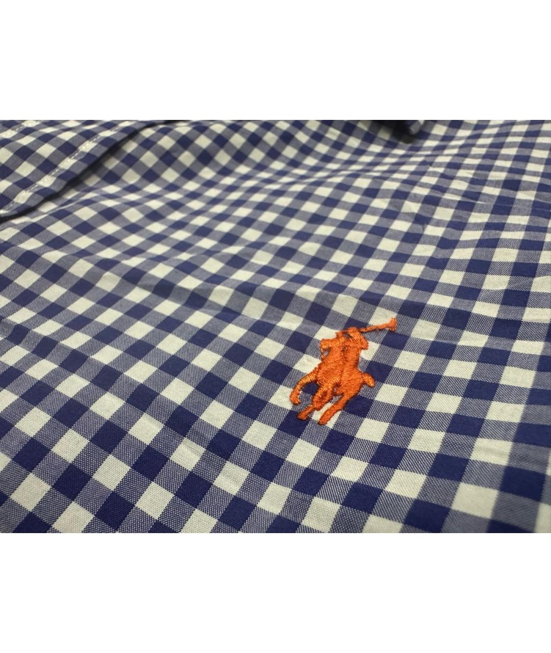 POLO RALPH LAUREN Голубая хлопковая кэжуал рубашка, фото 2