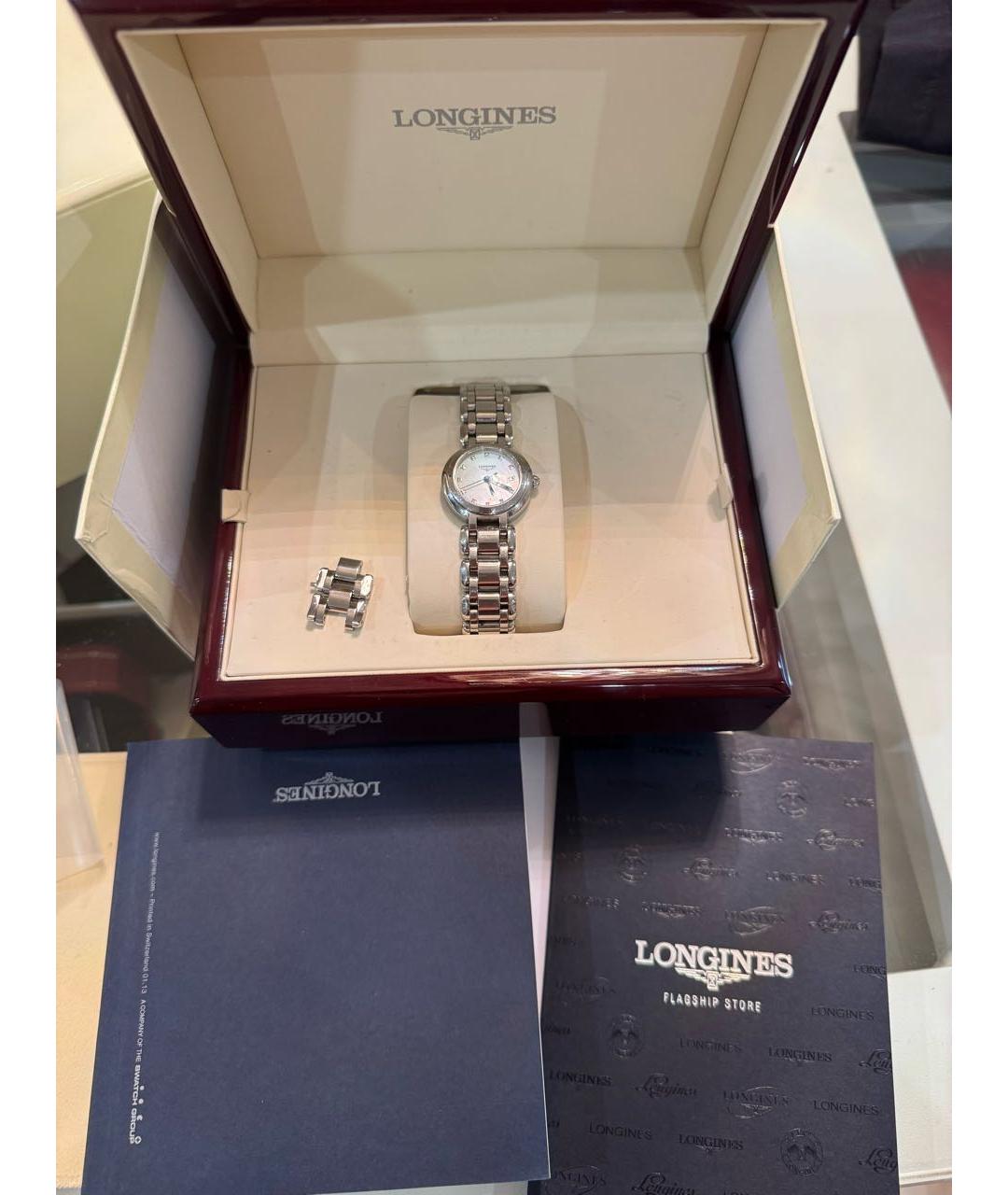 LONGINES Серебряные стальные часы, фото 5