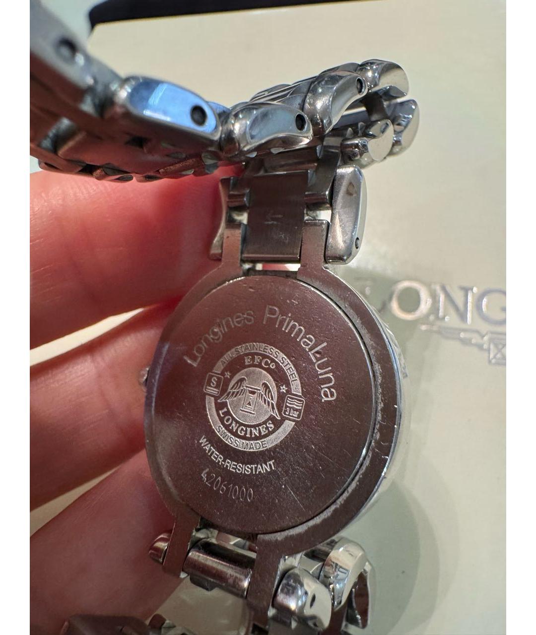 LONGINES Серебряные стальные часы, фото 3