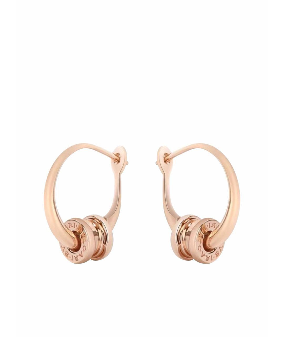 BVLGARI Золотые серьги из розового золота, фото 1