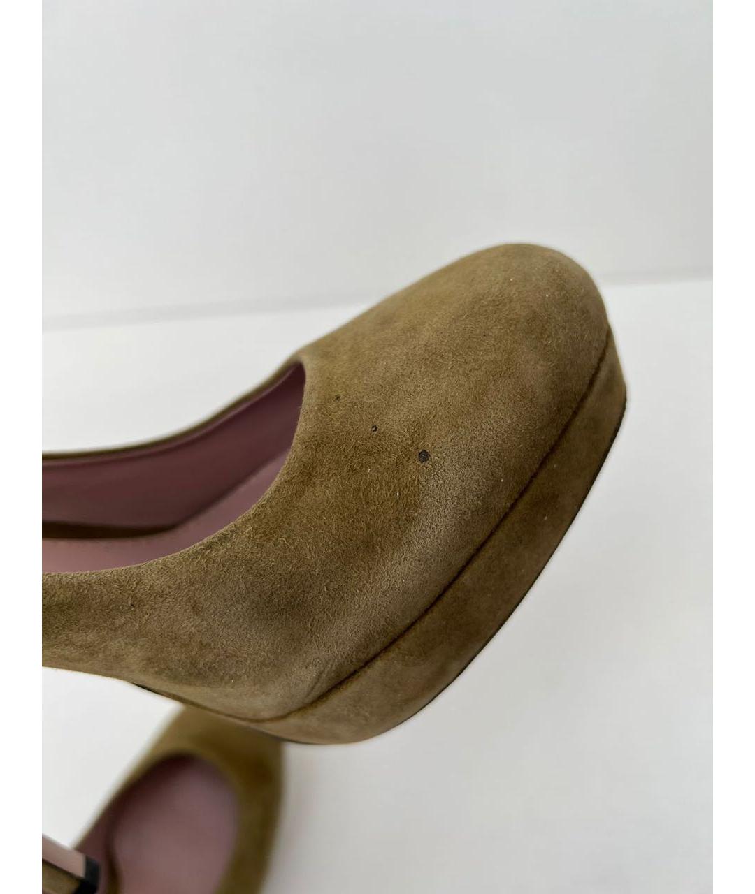 GUCCI Хаки туфли, фото 7