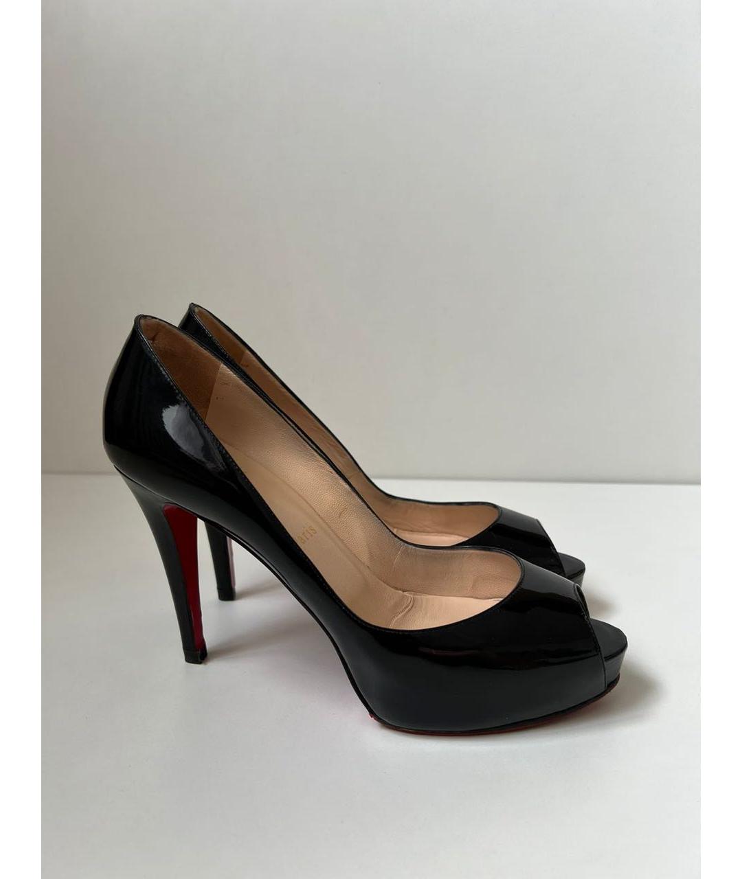 CHRISTIAN LOUBOUTIN Черные туфли из лакированной кожи, фото 3