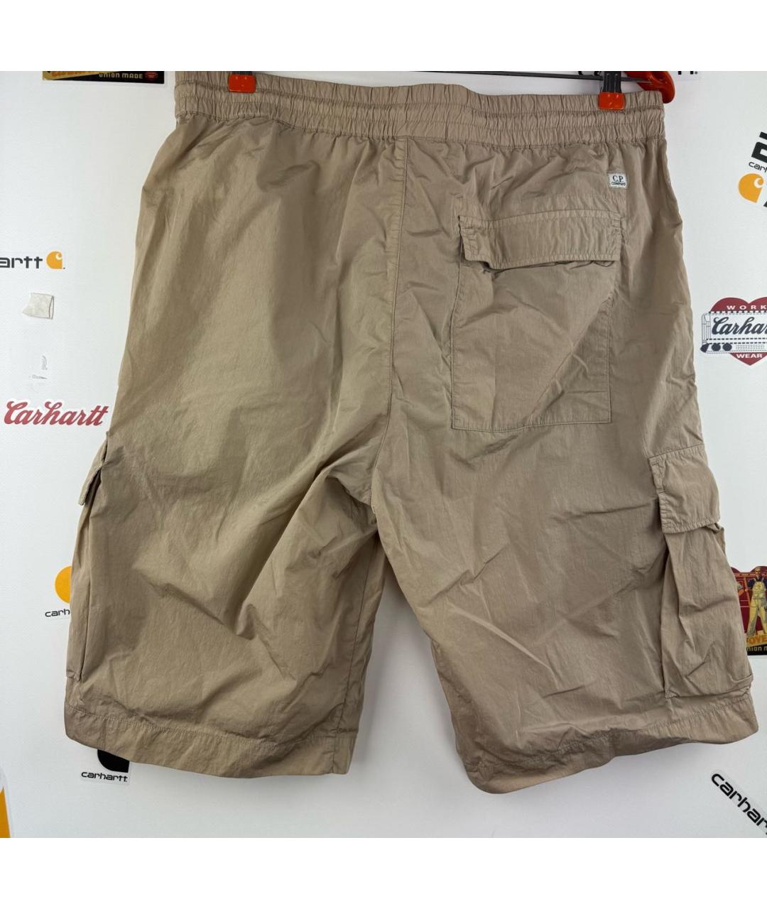 CP COMPANY Бежевые полиамидовые шорты, фото 2