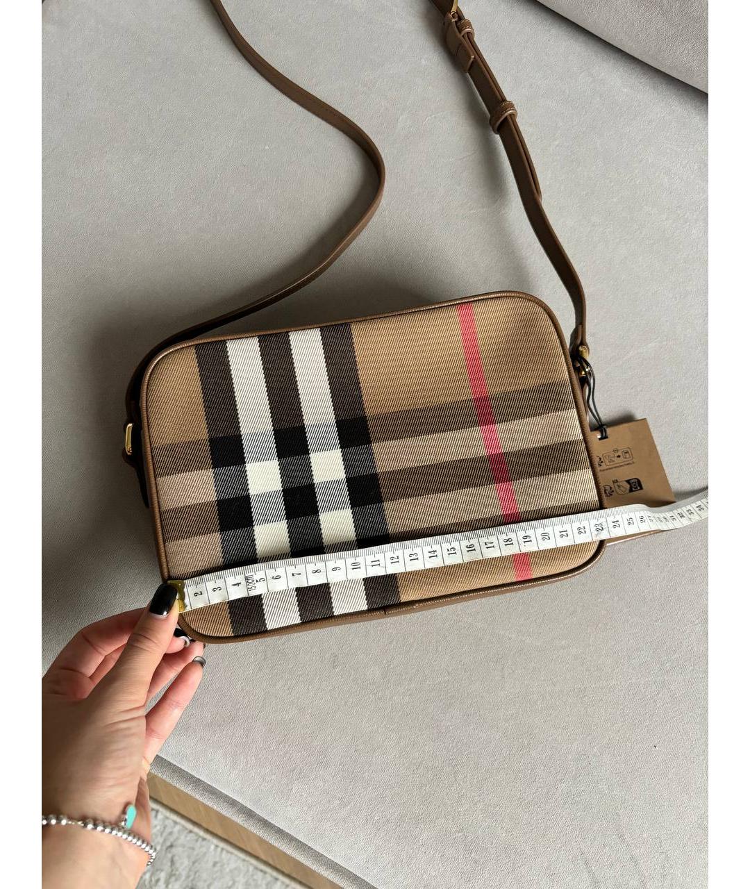 BURBERRY Коричневая кожаная сумка через плечо, фото 3