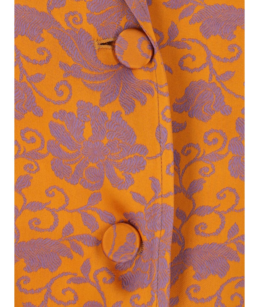 DRIES VAN NOTEN Оранжевый вискозный жакет/пиджак, фото 4