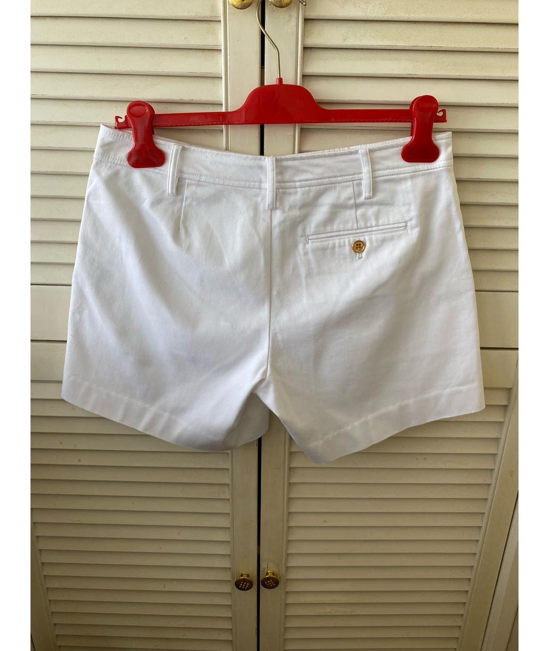 RALPH LAUREN Белые хлопковые шорты, фото 2