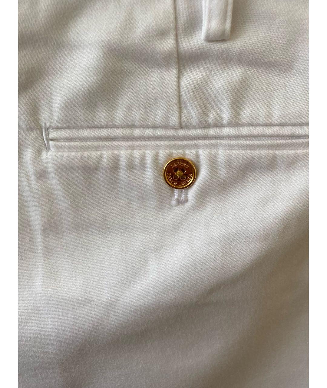 RALPH LAUREN Белые хлопковые шорты, фото 3