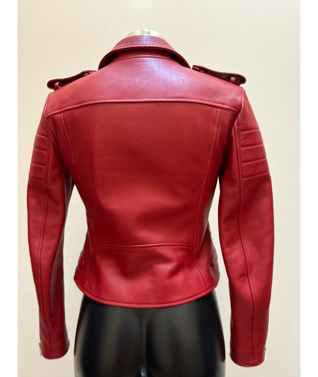 BALLY Красная кожаная куртка, фото 6